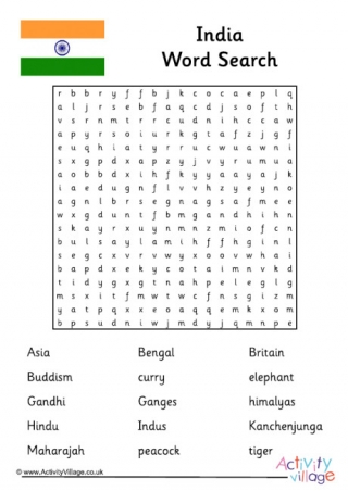 India Word Search