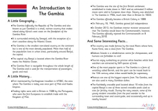 Introduction To Gambia