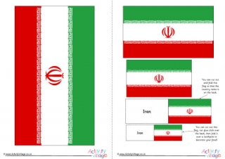 Iran Flag Printable