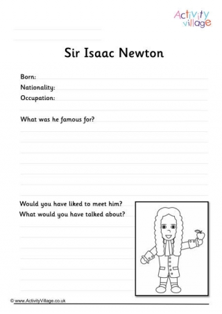 FREE! Sir Isaac Newton Significant Individual Fact Sheet Twinkl | lupon ...