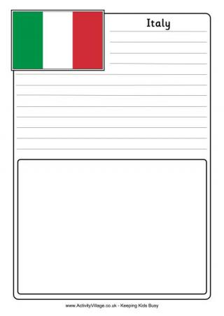 italian flag coloring page