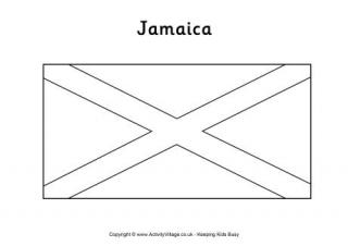 Jamaica Flag Printables for Kids