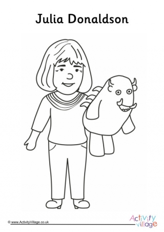 Julia Donaldson Colouring Page