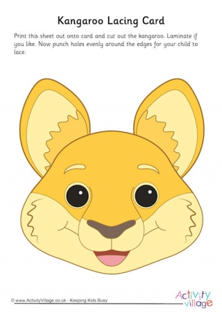 Kangaroo Lacing Card 2