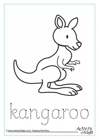 Kangaroo Acrostic Poem Printable