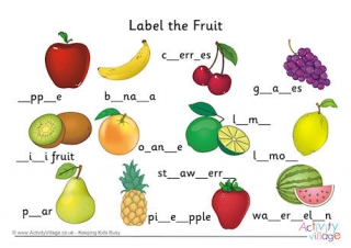 Label the Fruit