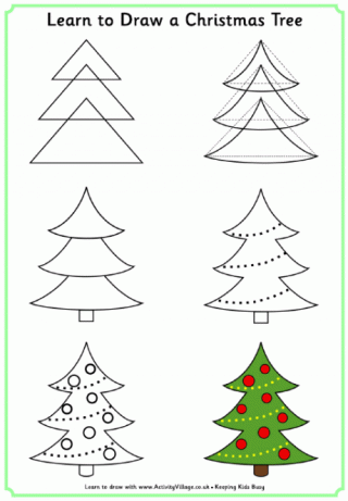 HowTo Draw For Kids Ages 6-9 Animals Fruits Christmas Tree and