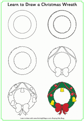 Free Clipart Black And White Christmas - Drawing Easy Christmas Card  Designs - (1024x1024) Png Clipart Download