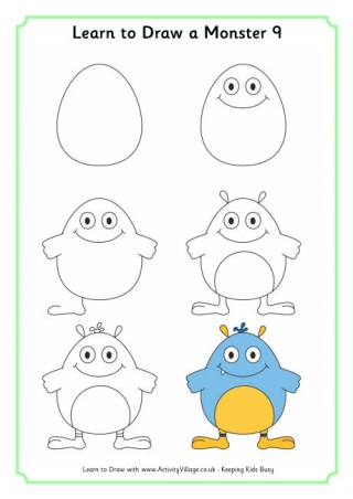 Learn to Draw a Monster 6