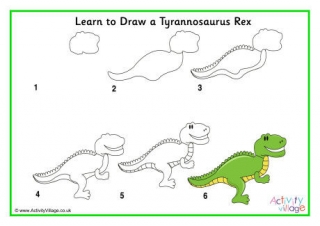 Learn To Draw A Tyrannosaurus Rex