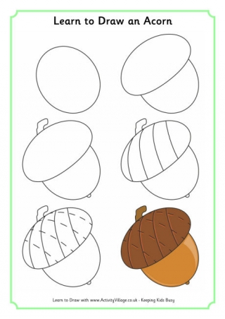 fall tree drawing for kids