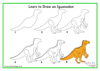 Learn To Draw An Iguanodon