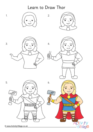 Learn to Draw Thor
