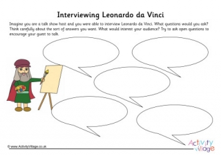 Leonardo da Vinci Interview Worksheet