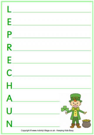 St. Patrick's Day Printable Poem