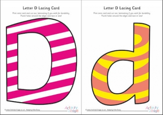 Mini Pattern Letter Set, Type D