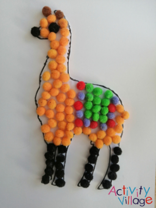 Llama Collage Craft