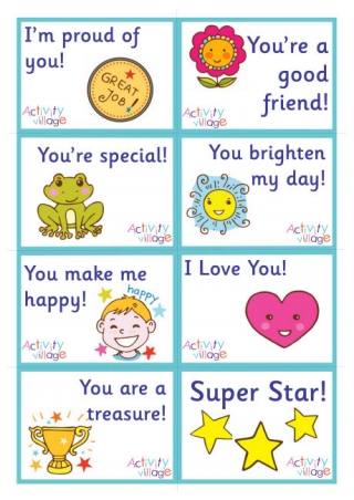 Lunch Box Notes for Kids, Lunchbox Notes for Girls, Positive