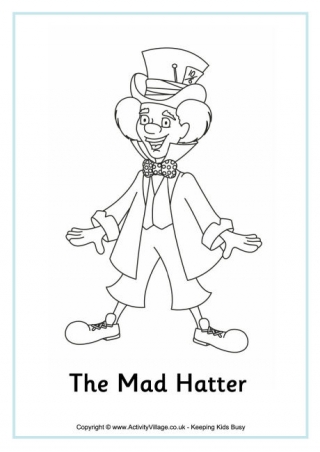 Download Alice in Wonderland Colouring Pages