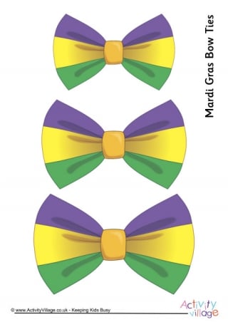 mardi gras bow tie near me