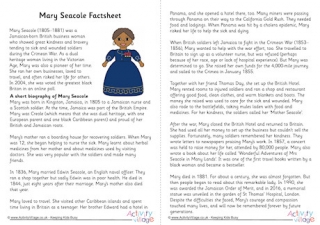 Mary Seacole Factsheet