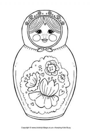 russia christmas coloring pages