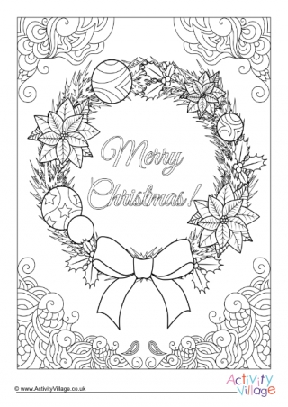 Christmas Colouring Pages for Older Kids and Adults