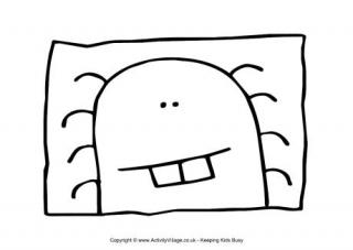 Monster Colouring Page