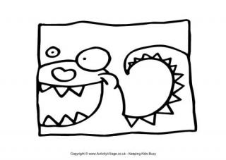 Monster Colouring Pages