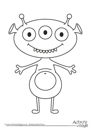 Download Monster Colouring Pages