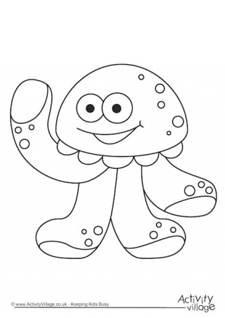 Monster Colouring Page 36