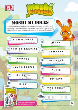moshi monsters coloring pages diavlo moshi