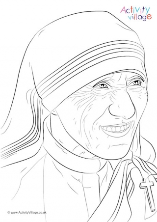How To Draw Mother Teresa From Dots | How To Draw Mother Teresa Easy | Mother  Teresa Drawing - YouTube
