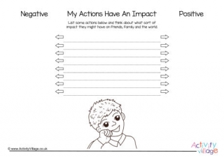 My Actions Have An Impact Worksheet 2