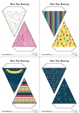 Free Printable – mini Bunting! {4 colour sets} — Pick-a-Pin Duo! | Tracy's  Topics
