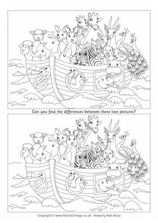 spot the difference hard printable