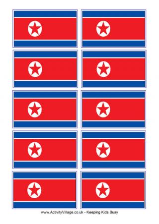 North Korea Flag Printable