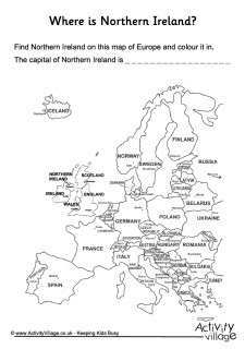 Northern Ireland Worksheets