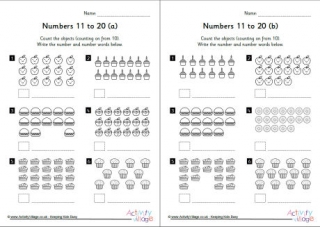 More Practice 11 to 20