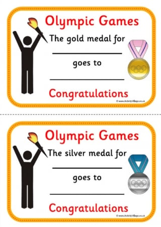 Olympic Games Event Printables