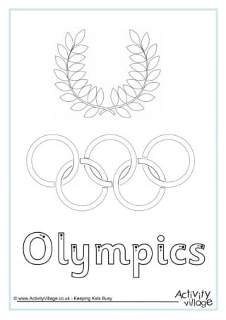 Olympic Handwriting Worksheets