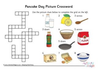 crossword light pancakes