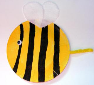 Bumble Bee Handprint Painting