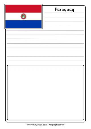 Paraguay Notebooking Page