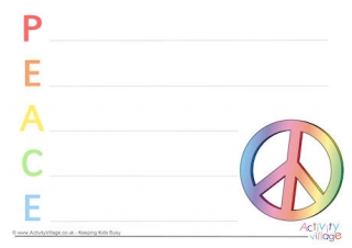 Peace Acrostic Poem Printable