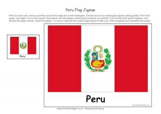 Peru Flag Printable