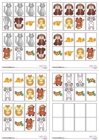 Animais - Jogo de Dominó em Português  Domino games, English activities  for kids, English worksheets for kids