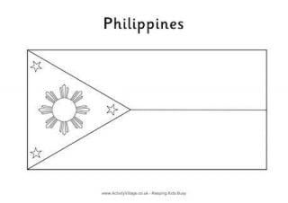 filipino flag outline