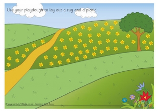 Picnic Playdough Mat