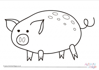 Pig Colouring Pages